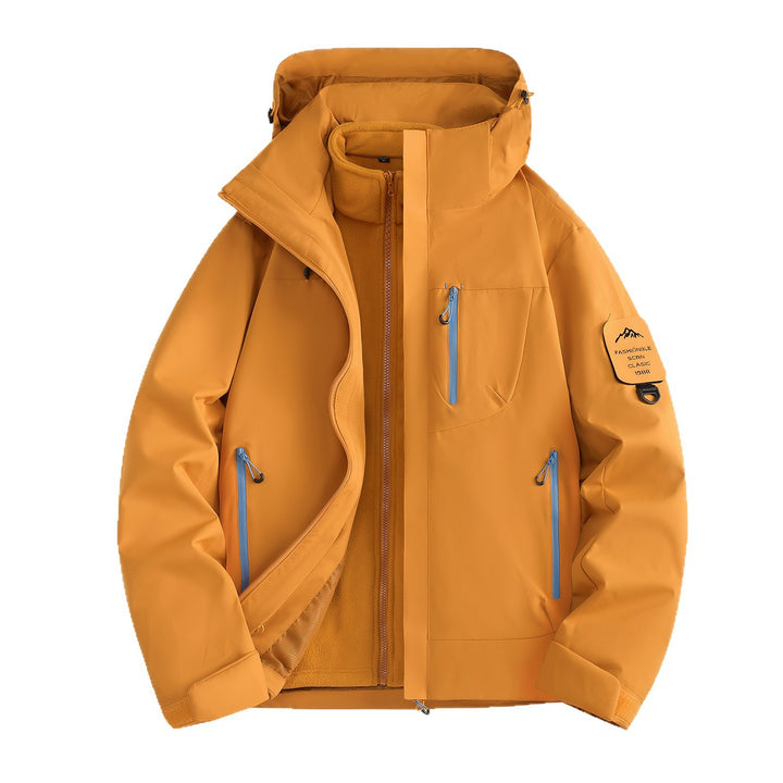 Women's two-layer softshell parka with removable fleece lining and waterproof zippers Amarae