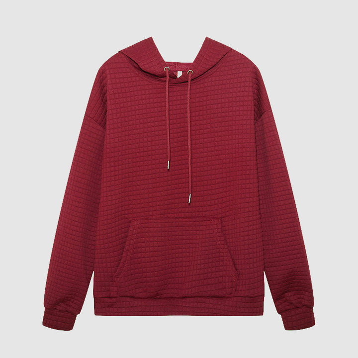 Ladies stylish hoodie with textured fabric Lune London