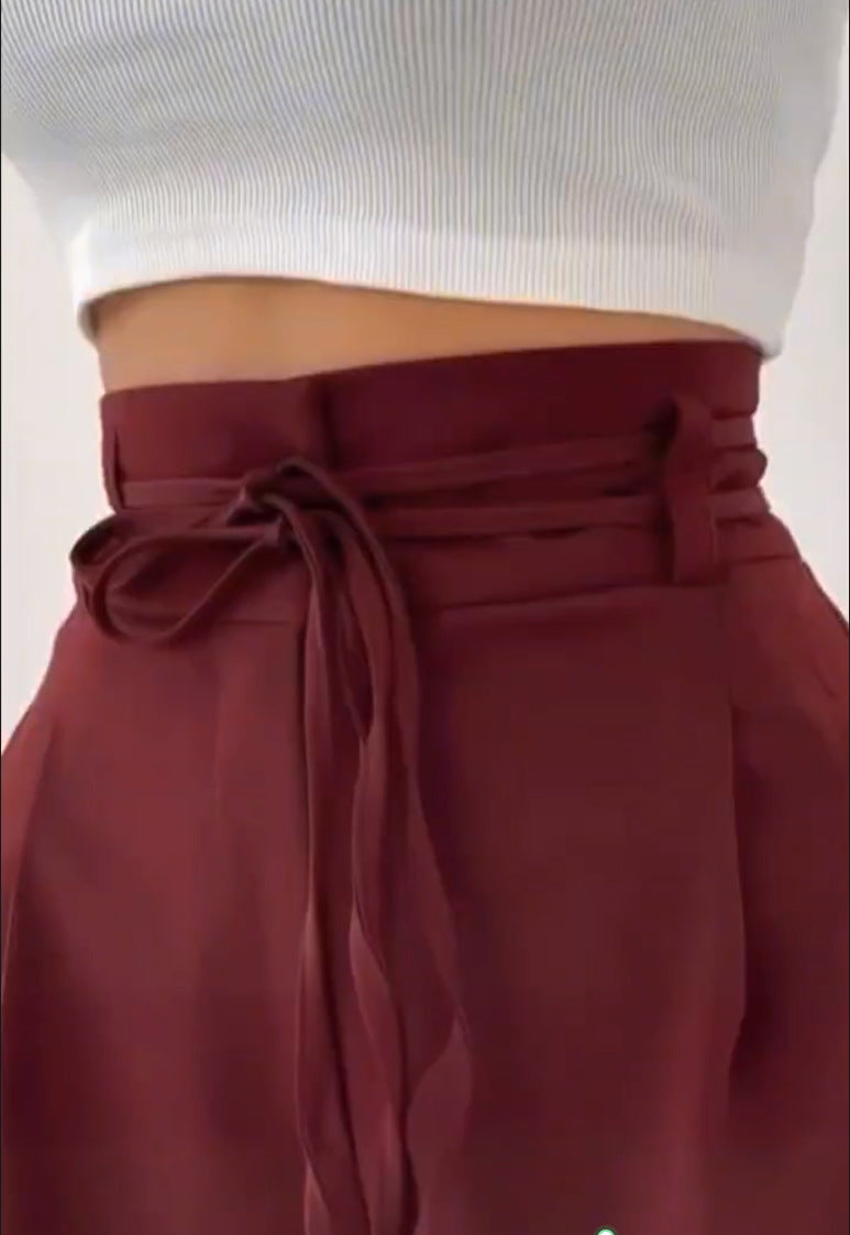 Pantalons plissés confortables pour femmes avec taille élastique Chic & Stil