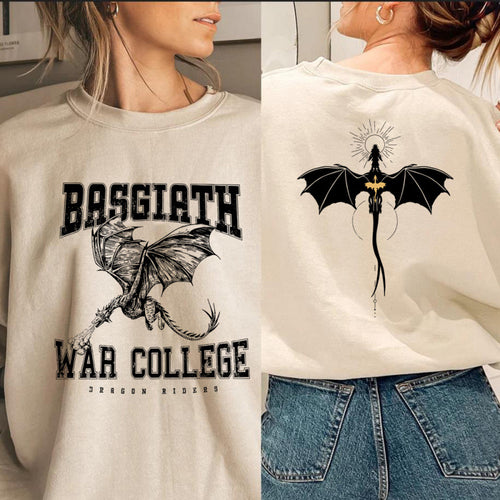 Women's sweatshirt with creative dragon motif and unique college design Amarae