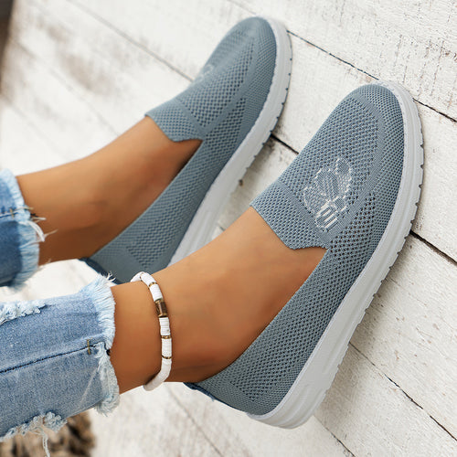 Ladies Breathable Casual Slip-On Shoes with Flexible Mesh Upper Amarae