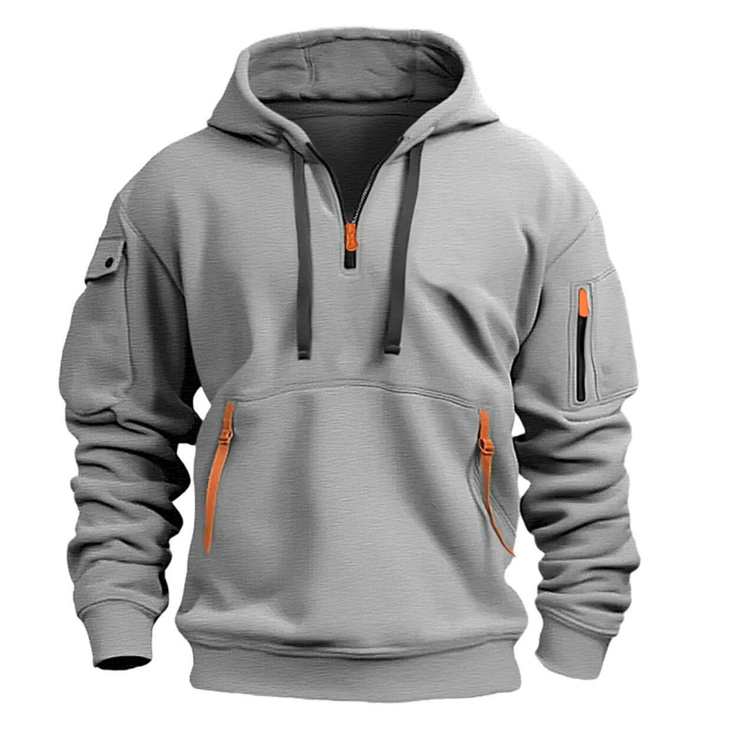 Men's casual hoodie with practical zip pockets Lune London