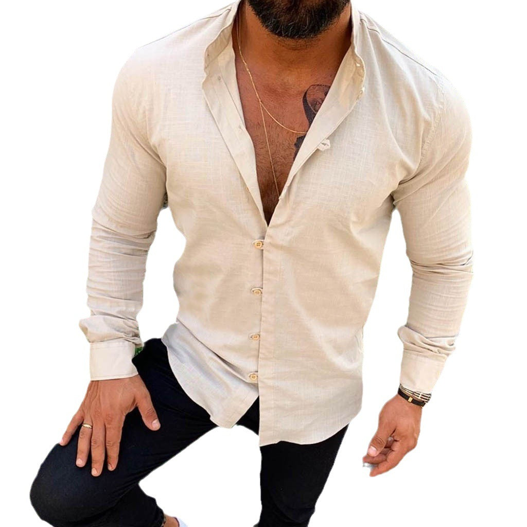 Men's elegant cotton shirt with modern cut and delicate texture Lune London