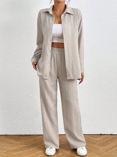 Ladies Lightweight and Airy Two-Piece Set with Structured Design Amarae