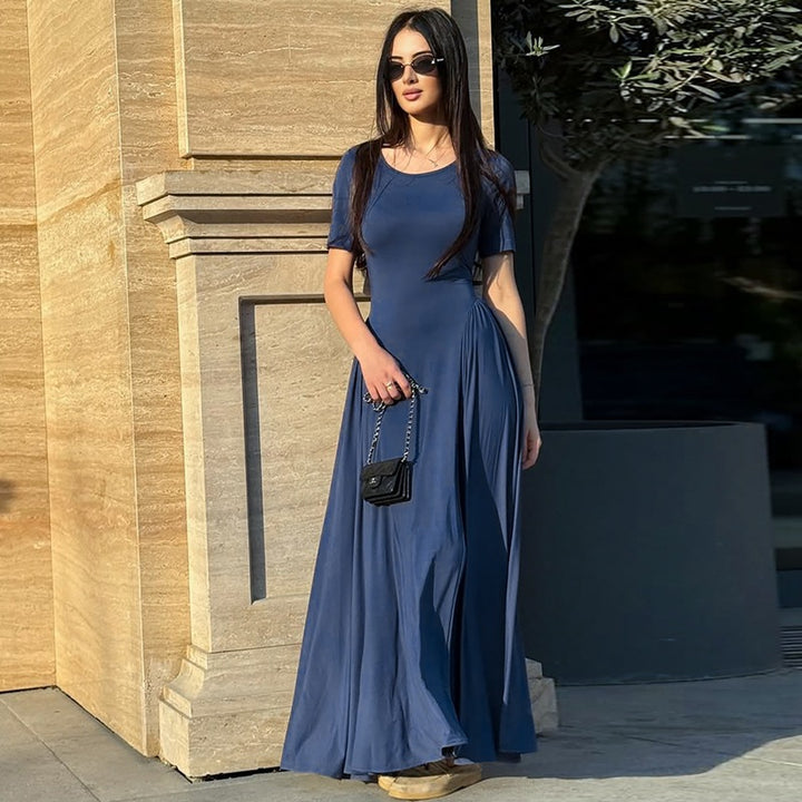 Elegant Maxi Dress for Women with Chic Side Pockets and Style