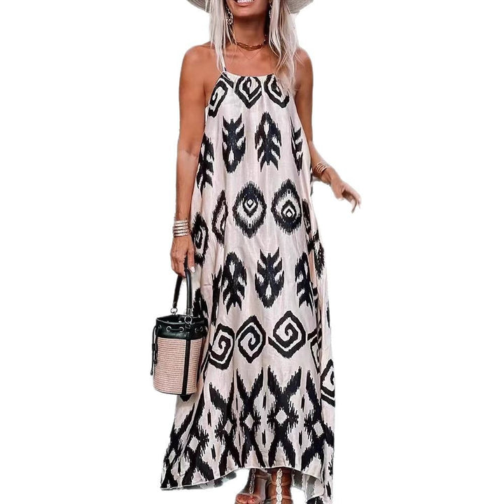 Lune London Women's Printed Ethno Maxi Dress