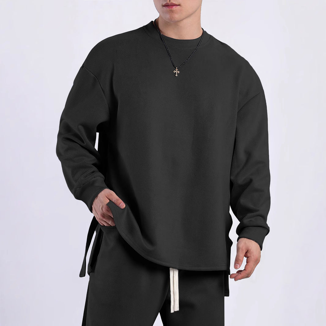 Long sleeve women's t-shirt with an innovative cut and functional side slits Lune London