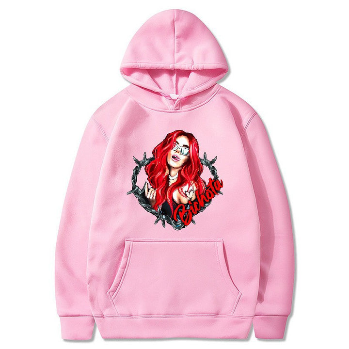 Women’s hoodie with artistic graphic print and cozy fit Chic & Stil