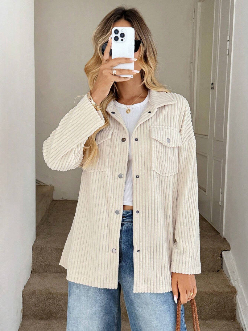 Oversized corduroy jacket for women Lune London