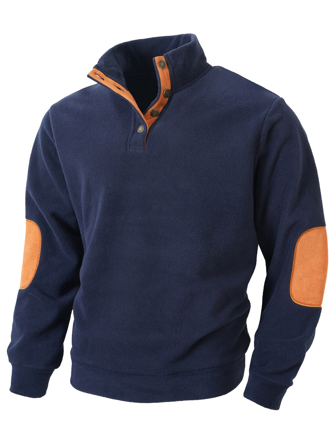 Comfortable fleece sweater for men with contrasting collar and finish Lune London