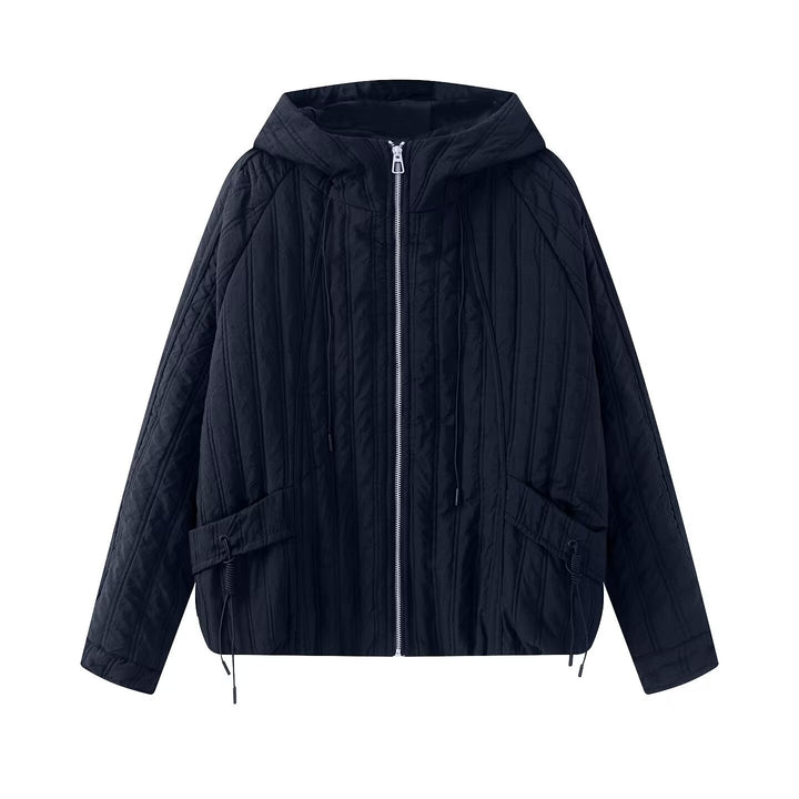 Women's padded jacket with hood, drawstring and loose fit Amarae