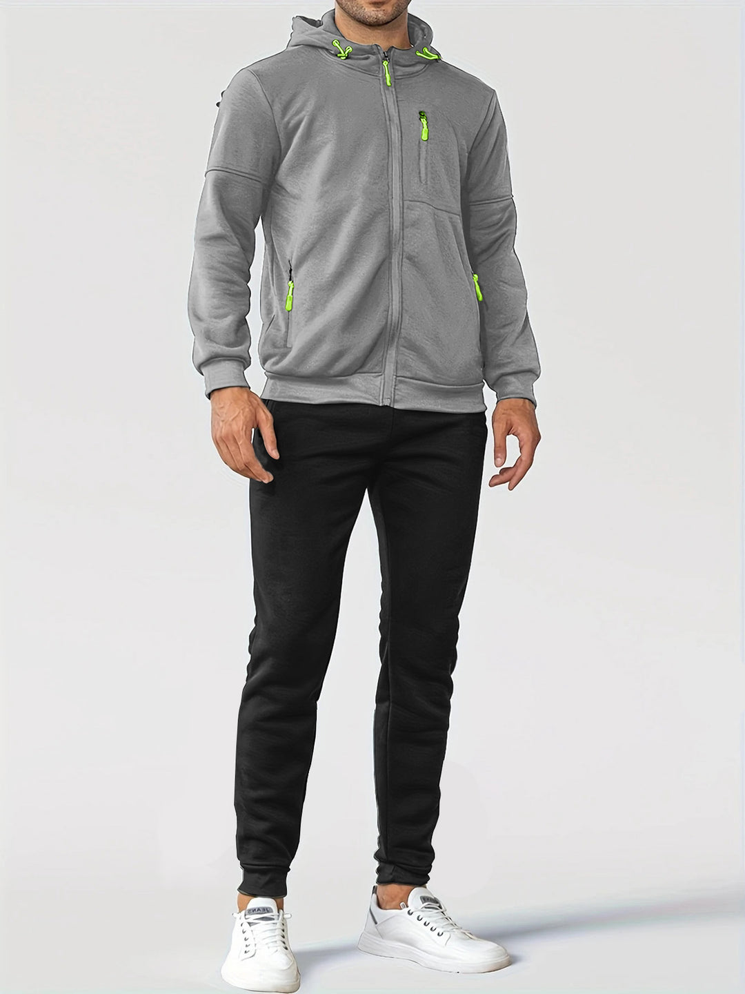Men's training jacket with handy pockets and breathable function Lune London