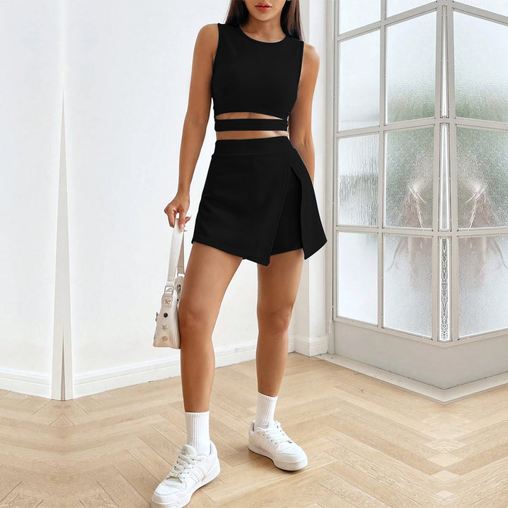 Ensemble top court et jupe pour femmes Chic & Stil