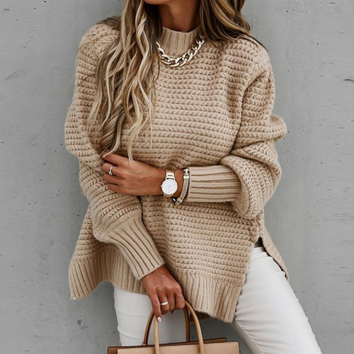 Oversized sweater for women with textured knit Amarae