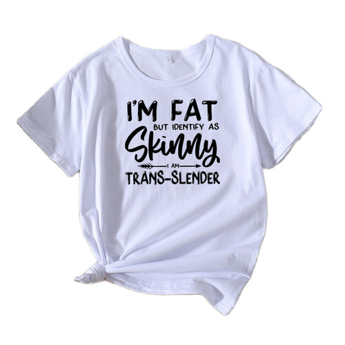 Humorous graphic leisure t-shirt for women Amarae 1751262371
