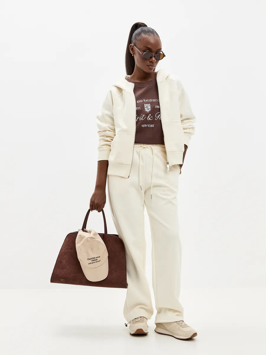 Ladies Sporty Hoodie and Jogging Set with Practical Pockets Lune London