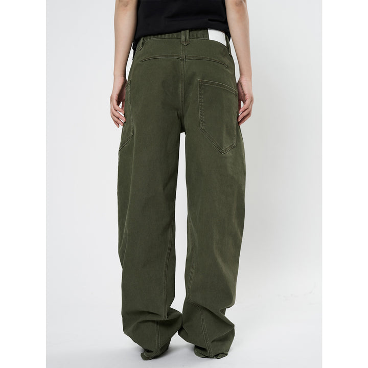Women's high-waisted worker pants with wide leg and utility pockets Amarae