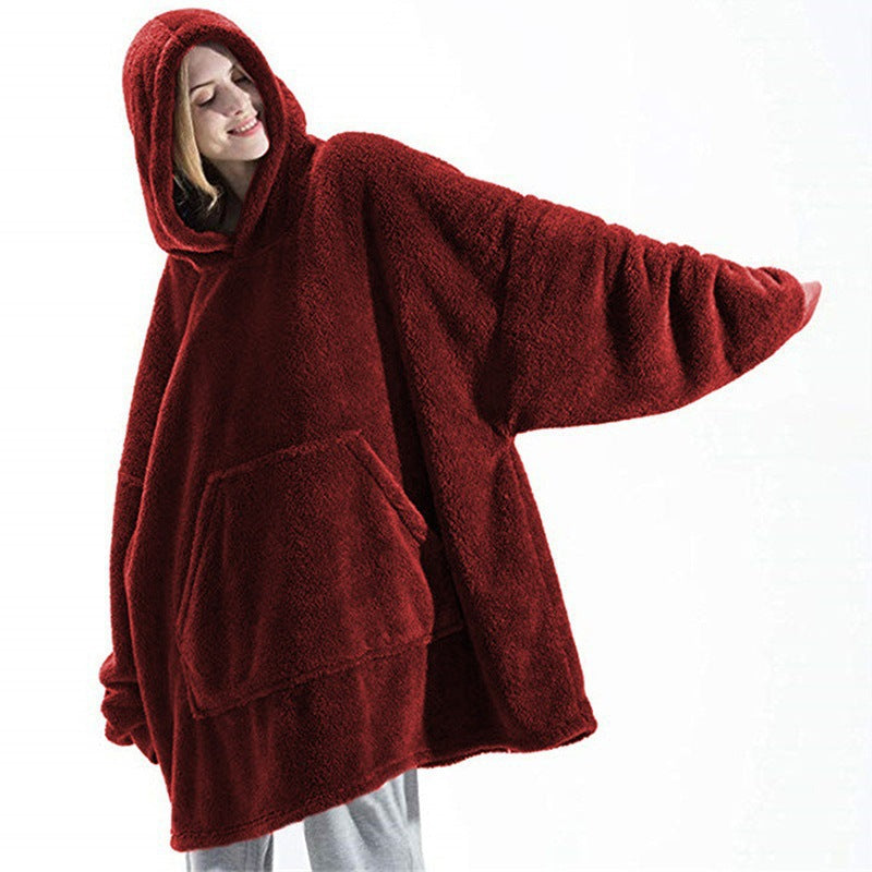 Ladies Oversized Cozy Fleece Hoodie with Practical Pockets Amarae