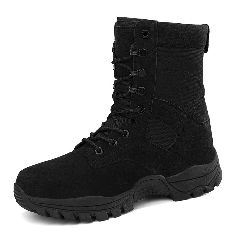 Men's high-cut insertion boots made of suede and Cordura mix with profiled multi-terrain grip Amarae