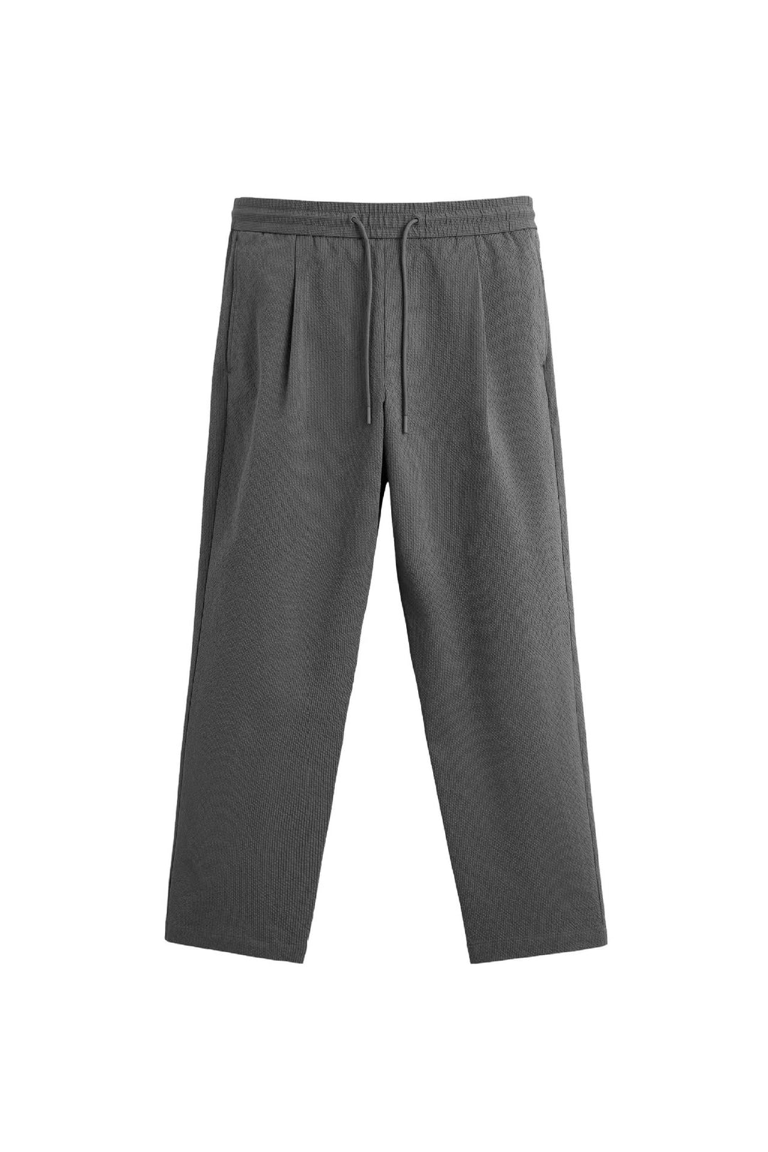 Men's Relaxed-Fit Pleated Trousers with Drawstring and Elastic Waist Amarae