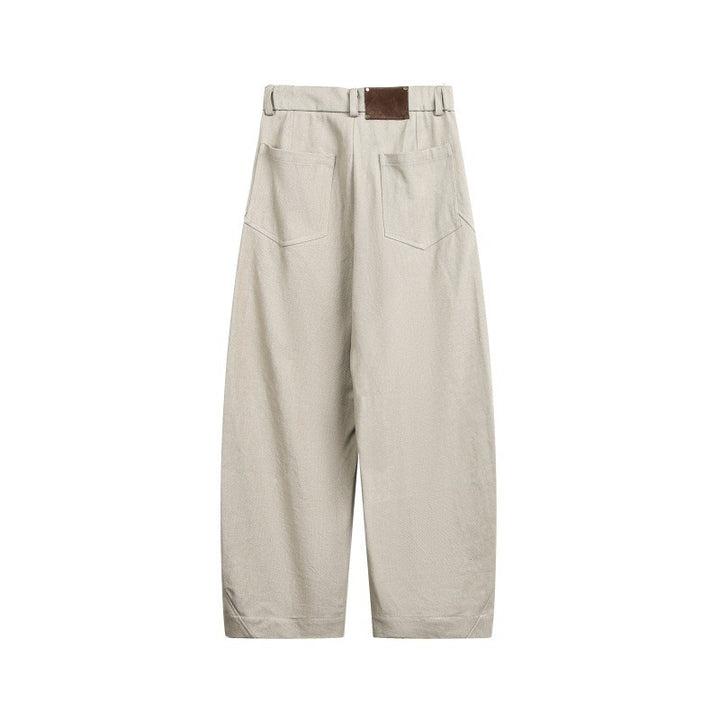 Unisex Wide Cropped Cargo Pants with High Waist and Utility Pockets Amarae