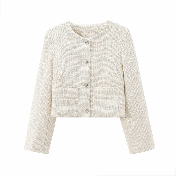 Ladies Structured Boucle Jacket Lune London