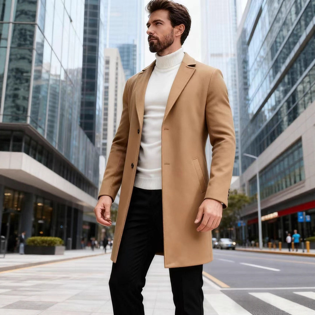 Elegant wool coat for men Lune London