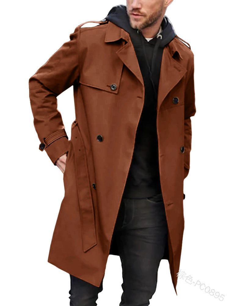 Men's Trench Coat with Classic Style Amarae