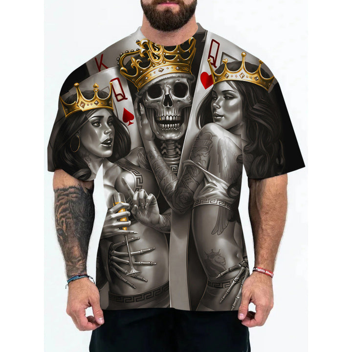 Men's Galaxy Print Short Sleeve T-shirt Lune London