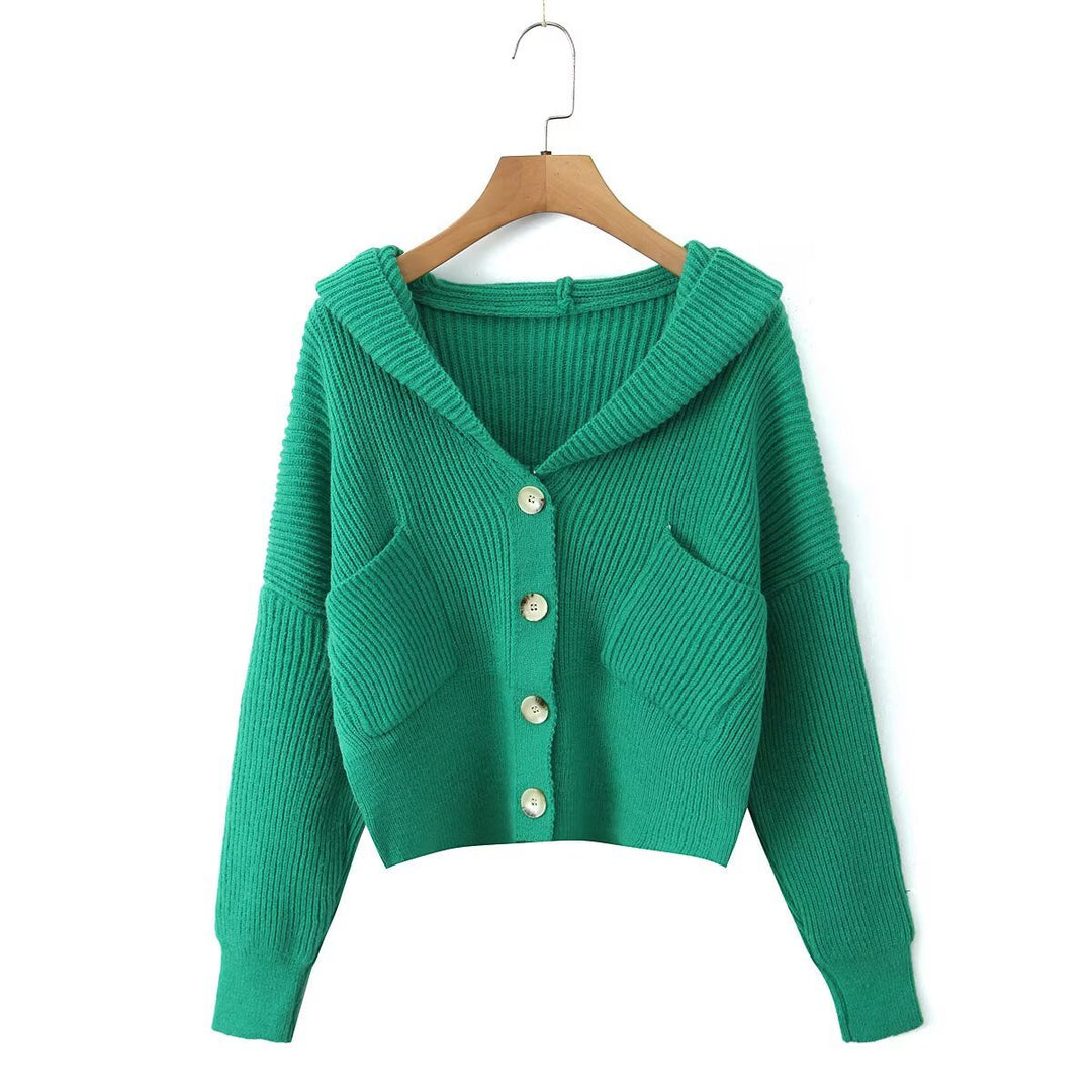 Femmes Gilet Confortable avec Capuche et Fermeture à Boutons Chic & Stil