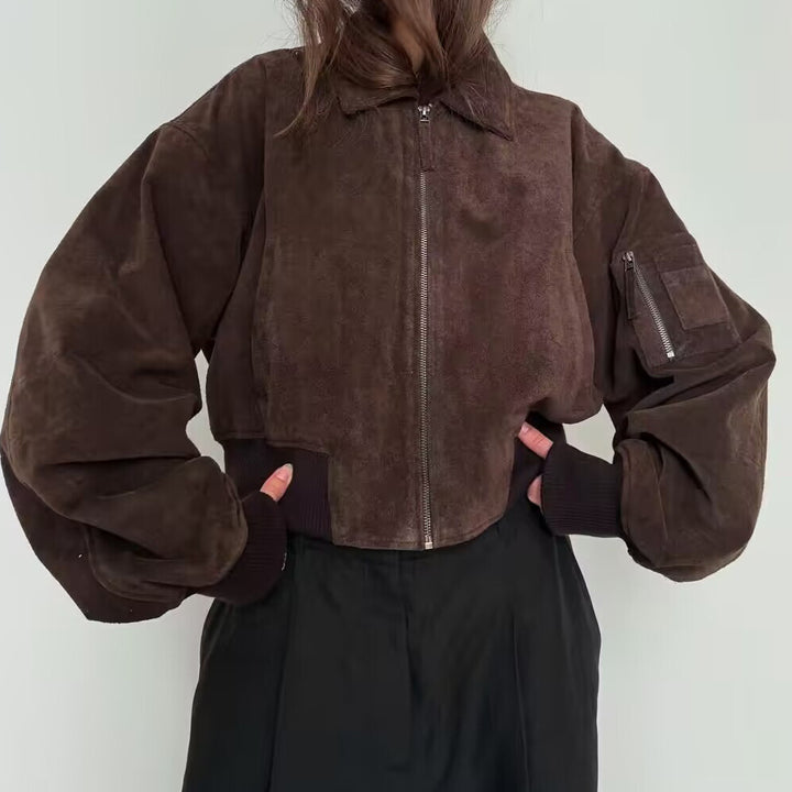 Lune London cropped bomber jacket for ladies