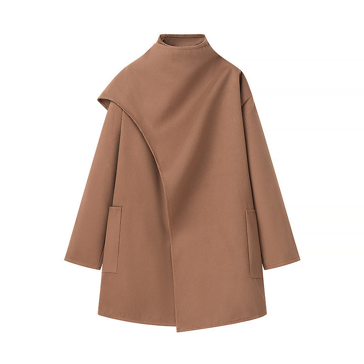 Manteau élégant pour femmes avec coupe asymétrique et poches pratiques Chic & Stil
