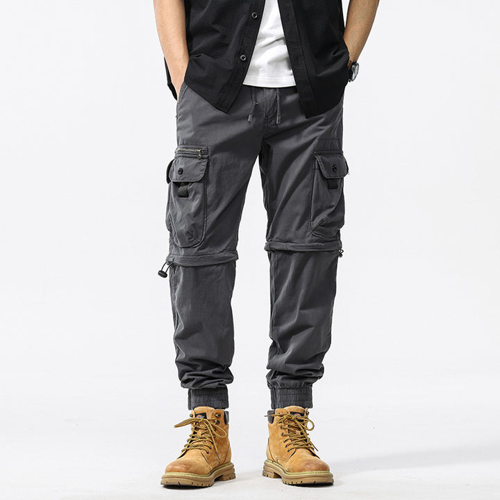 Functional cargo pants for men with adjustable waist and multi-use pockets Lune London