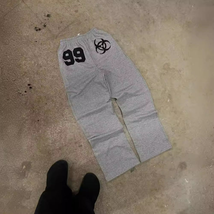 Women's sweatpants with urban biohazard design and comfortable fit Chic & Stil