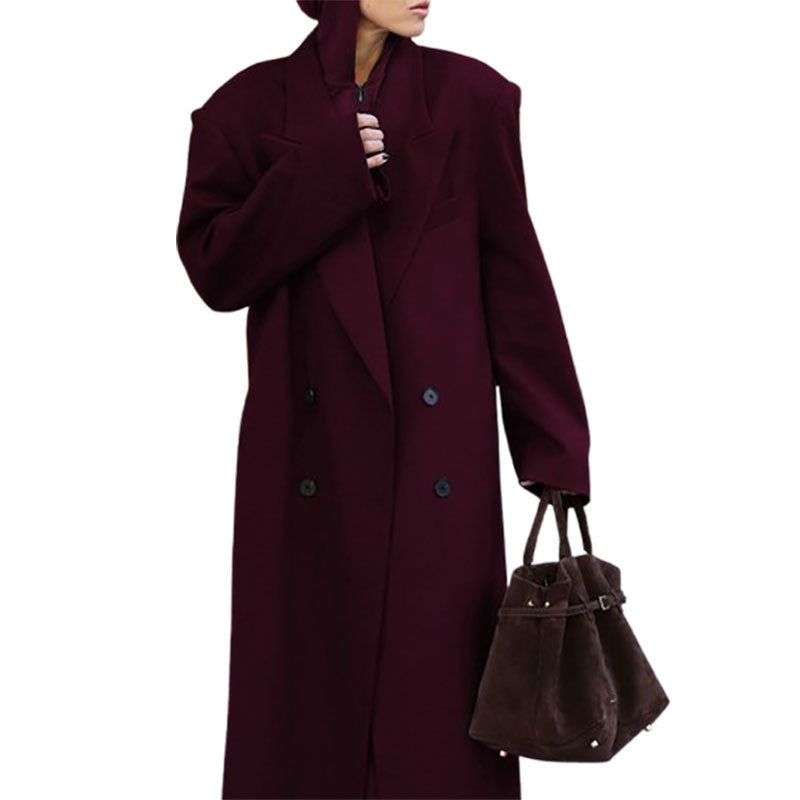 Elegant double trench coat for women in loose fit Lune London