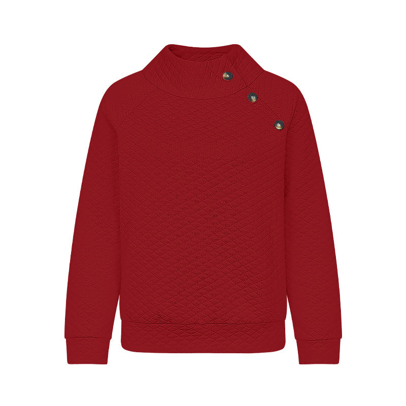Lune London | Women's quilted pullover in a modern cut with button details