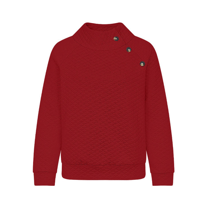 Lune London | Women's quilted pullover in a modern cut with button details