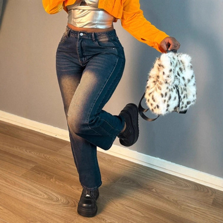 Women Cropped Boxy Shirt Jacket with Oversized Sleeves and Short Cut Amarae