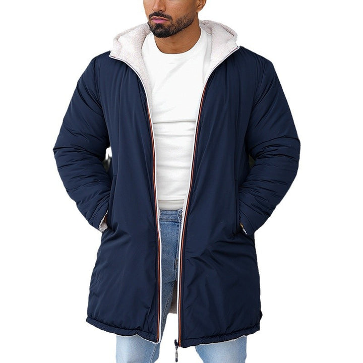 Reversible winter jacket for men with soft lining Amarae