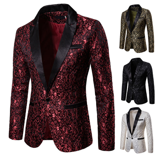 Luxurious sequin blazer for women with floral pattern Amarae