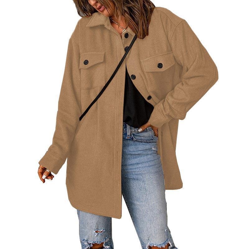 Women Oversized Jacket with Two Chest Pockets Amarae