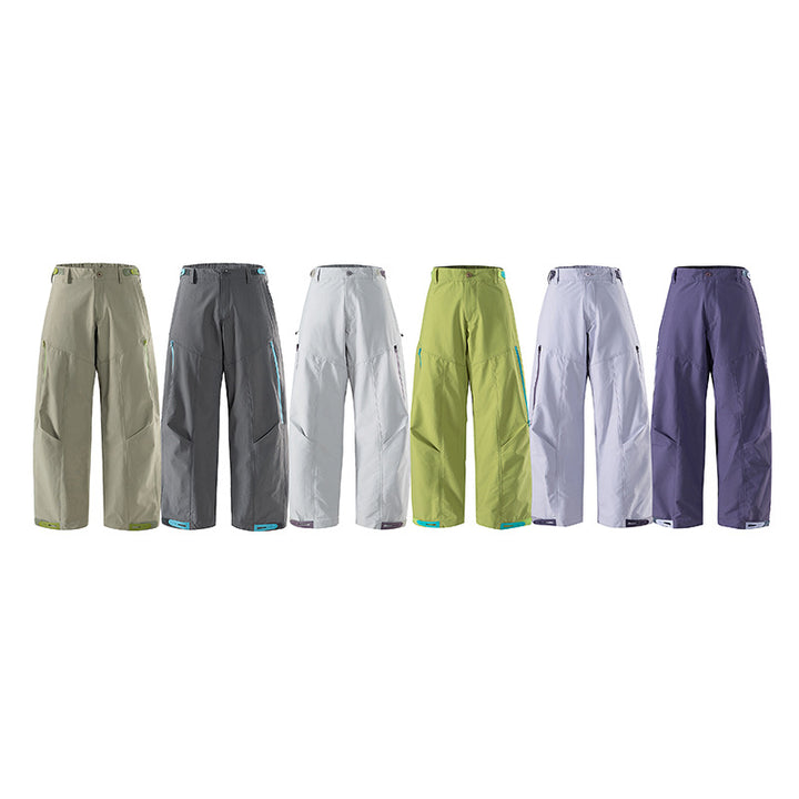 Women's wide technical trekking pants with reinforced knees, zippered pockets, and adjustable hem Amarae