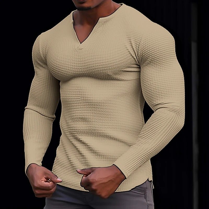 Men's Long Sleeve Shirt with Textured Design Lune London