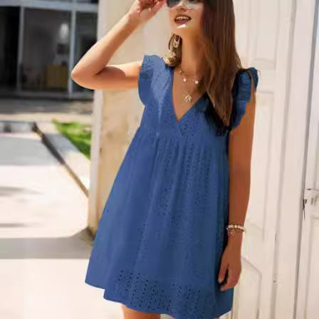 Amarae Eyelet Embroidery Summer Dress for Women
