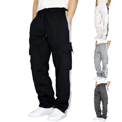 Men's cargo pants with practical side pockets and elastic waist Amarae