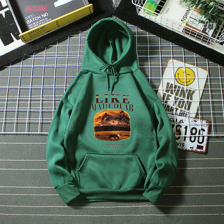 Women's hoodie with artistic landscape motif Chic & Stil