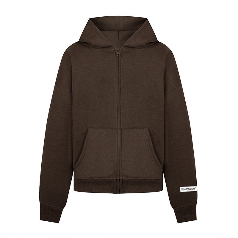 Women’s hoodie sweat jacket with full zip, kangaroo pocket and relaxed fit Amarae