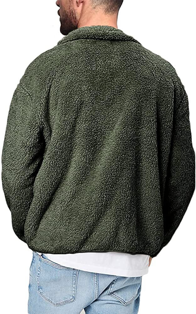 Soft fleece jacket for men with high collar and practical pockets Lune London
