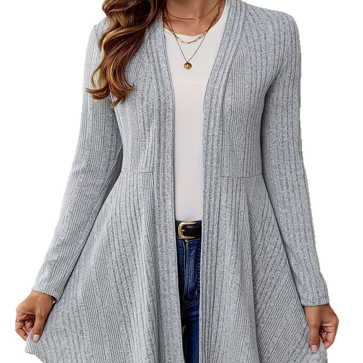 Ladies Long Cardigan with Floating Hem Lune London
