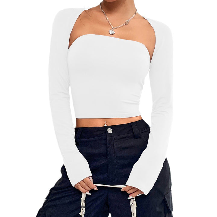 Haut pour femmes avec encolure asymétrique et manches longues Chic & Stil